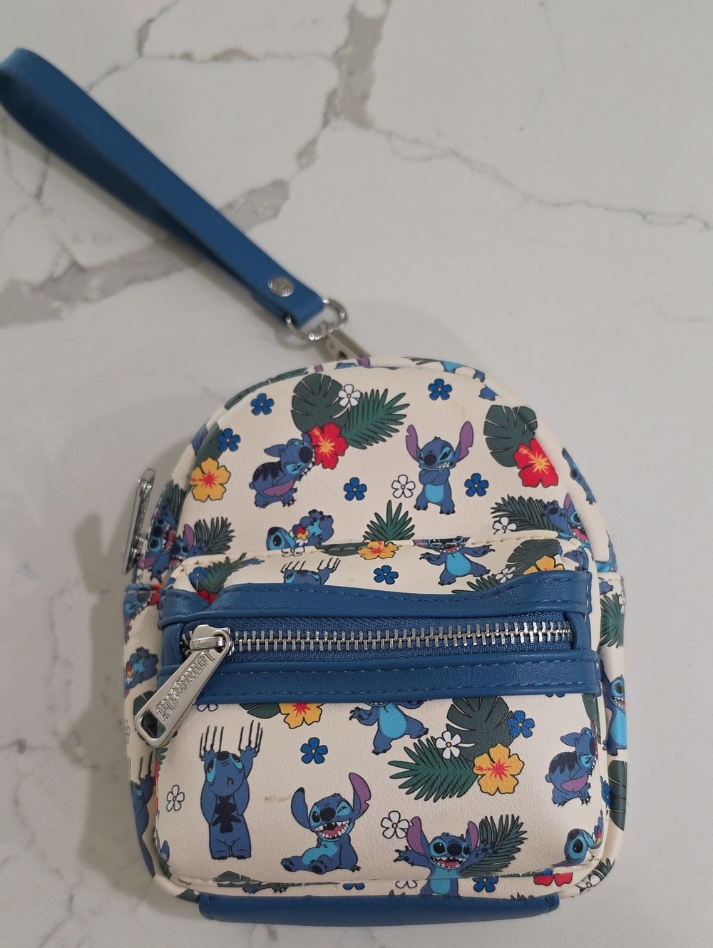 Loungefly Disney Mini Bag - Blue Stitch Tropical Print